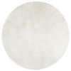 vidaXL Teppich OVIEDO Kurzflor Creme &Oslash; 200 cm