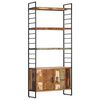 vidaXL B&uuml;cherregal 4 Ebenen 80x30x180 cm Altholz Massiv
