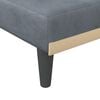 vidaXL Schlafsofa in L-Form Dunkelgrau 271x140x70 cm Samt