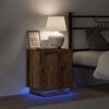 vidaXL Nachttisch 2 pcs Altholz 39 x 34,5 x 50 cm Holzwerkstoff