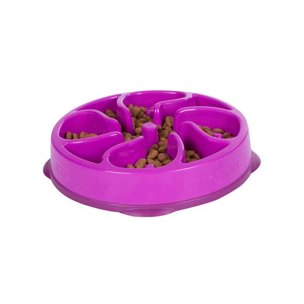 Outward Hound Mini Napf f&uuml;r Hunde Slo Bowl Lila