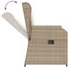 vidaXL Gartenbank Beige Poly-Rattan