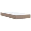 vidaXL Boxspringbett mit Matratze Cappuccino-Braun 80x200cm Kunstleder