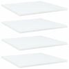 vidaXL B&uuml;cherregal-Bretter 4 Stk. Wei&szlig; 40x40x1,5 cm Holzwerkstoff