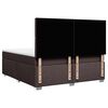 vidaXL Boxspringbett mit Matratze Dunkelbraun 200x200 cm Stoff