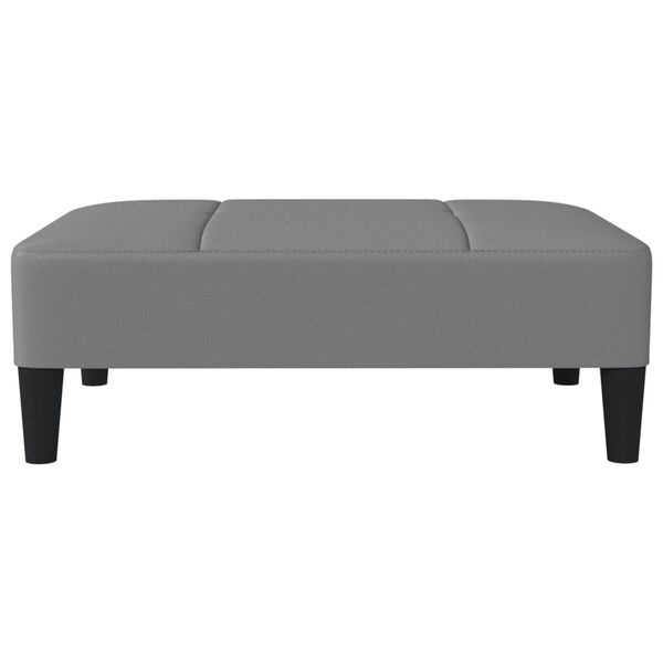 vidaXL Fu&szlig;hocker Grau 78x56x32 cm Kunstleder