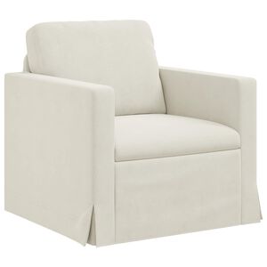 vidaXL Sofa Creme 78 x 78 x 80 cm Samt