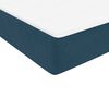 vidaXL Boxspringbett mit Matratze Dunkelblau 90x220 cm Samt