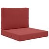 vidaXL Sofakissen f&uuml;r drau&szlig;en Polyester Weinrot 60 x 60 x 8 cm