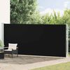 vidaXL Seitenmarkise Ausziehbar 180x600 cm Schwarz