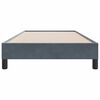 vidaXL Boxspringbett ohne Matratze Dunkelgrau 80x210 cm Samt