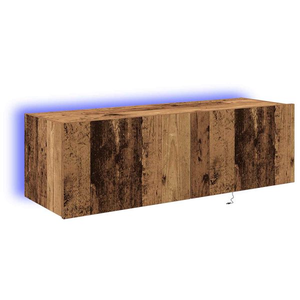 vidaXL TV-Wandschrank 2 pcs Altholz 100 x 35 x 31 cm Holzwerkstoff