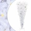 vidaXL K&uuml;nstlicher Weihnachtsbaum Wei&szlig; 120 cm PVC und Stahl