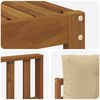 vidaXL Outdoor-Sofagarnitur mit Kissen 11 pcs Natur und Beige