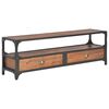 vidaXL TV-Schrank mit 2 Schubladen 120x30x40 cm Massivholz Kiefer