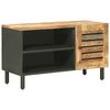 vidaXL Stauraumschr&auml;nke Natur 80 x 33 x 46 cm Massivholz Mango