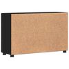 vidaXL Sideboard mit Regal Schwarz 88,5 x 30,5 x 55,5 cm Holzwerkstoff