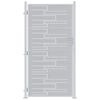 vidaXL Gartentor 85 x 196 cm Edelstahl Silber Abschlie&szlig;bar