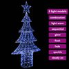 vidaXL Weihnachtsbaum mit 240 LEDs Blau 180 cm Acryl