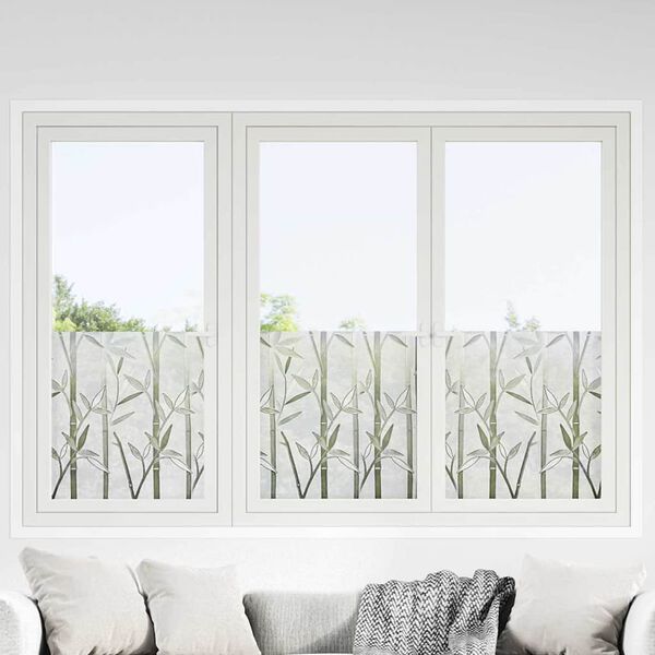 vidaXL Fensterfolie Matt Bambus-Muster 45x500 cm PVC