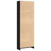 vidaXL B&uuml;cherregal Schwarz Eichen-Optik 60 x 24 x 176 cm Holzwerkstoff