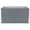 vidaXL Hochbeet 100 x 100 x 45 cm Verzinkter Stahl Grau