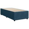 vidaXL Boxspringbett mit Matratze Blau 100x200 cm Samt
