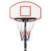 vidaXL Basketballst&auml;nder Wei&szlig; 216-250 cm Polyethylen