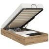 vidaXL Ottoman Bettgestell Artisan-Eiche 90 x 200 cm Holzwerkstoff