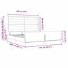 vidaXL Bettgestell mit Kopfteil Hellgrau 160 x 200 cm Stoff
