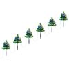 vidaXL Wegbeleuchtung Weihnachtsb&auml;ume 6 Stk. Mehrfarbig LEDs 45 cm PVC