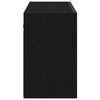vidaXL Bad-Wandschrank Schwarz 100x25x40 cm Holzwerkstoff