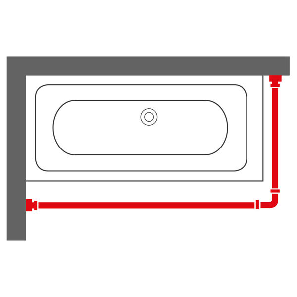 Sealskin Duschvorhangstange Chrom