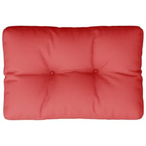 vidaXL Palettenkissen Rot 50x40x12 cm Stoff