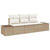 vidaXL Gartensofa-set 3 stk. Beige und Creme Poly-Rattan