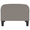vidaXL Fu&szlig;hocker Taupe 70x55x41 cm Stoff
