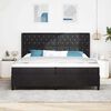 vidaXL Boxspringbett mit Matratze Schwarz 200 x 200 cm Samt