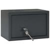 vidaXL Safe Box mit Schloss Dunkelgrau 31 x 20 x 20 cm Stahl