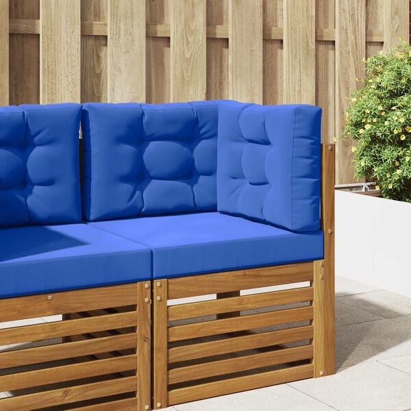 vidaXL Sofakissen f&uuml;r drau&szlig;en 3 pcs T&uuml;rkis Polyester