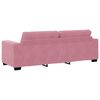 vidaXL Sofa Set 3 pcs Rosa 221 x 80 x 80 cm Samt
