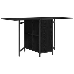 vidaXL Esstisch 144 x 60 x 75 cm Holzwerkstoff Schwarze Eiche