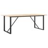 vidaXL Esstisch O-Gestell 200x100x75cm Massivholz Kiefer und Stahl