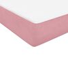 vidaXL Boxspringbett mit Matratze Rosa 140x210 cm Samt