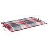 vidaXL Sonnenliegen-Auflage Rot Karomuster 186x58x4 cm Oxford-Gewebe