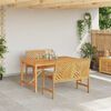 vidaXL Garten Essgruppe 3 pcs Braun Massivholz Akazie