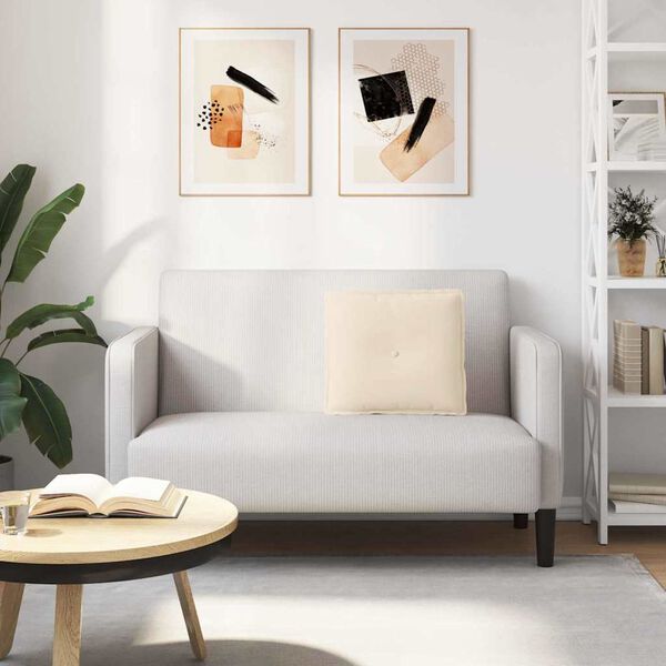 vidaXL Rückenkissen Beige 50 x 45 cm Mikrofaserstoff