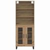 vidaXL Highboard Artisan-Eiche 69,5 x 34 x 180 cm Holzwerkstoff