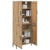vidaXL Highboard 2 pcs Artisan-Eiche Holzwerkstoff