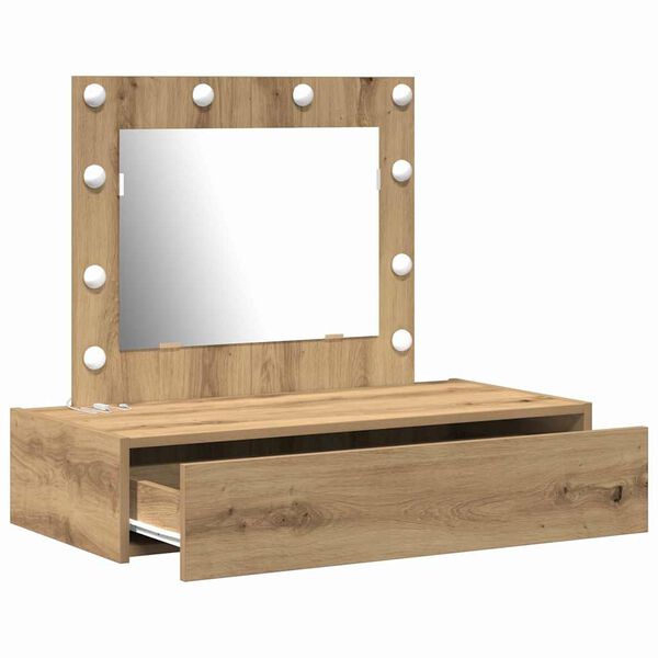 vidaXL Schminktisch mit Schubladen Braun 83 x 40 x 70 cm Holzwerkstoff