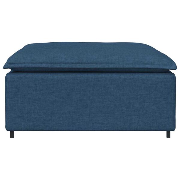 vidaXL Modulares Sofa-Fußhocker-Modul Blau 100 x 100 x 48 cm